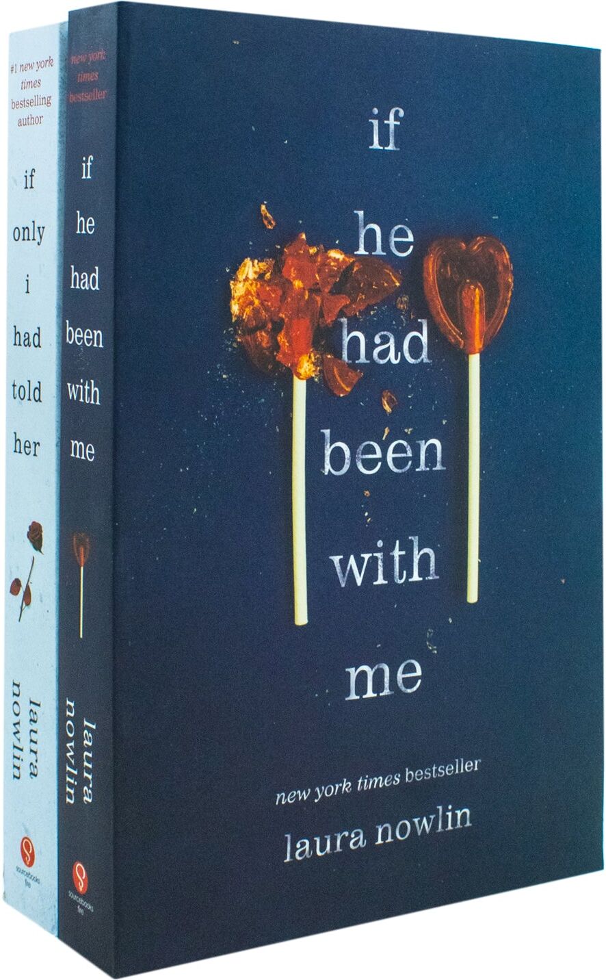 Sourcebooks Fire Laura Nowlin 2 Books Collection Set - If He Had Been with Me & If Only I Had Told Her - YA Paperback Box Set - Bestselling BookTok Romance