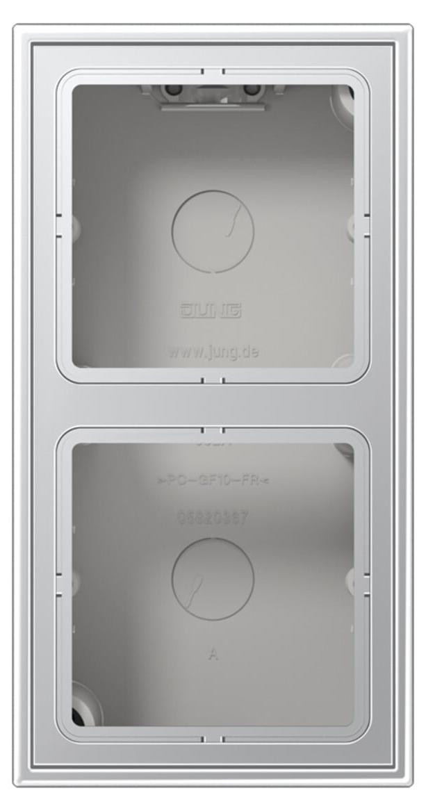 Jung AP-montageplaat dubbel uitgevoerd met frame AL 2582 A-L (AL2582A-L)