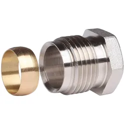 Klemmverbinder R 1/2 Außengewinde auf 15mm für Stahl- und Kupferrohre