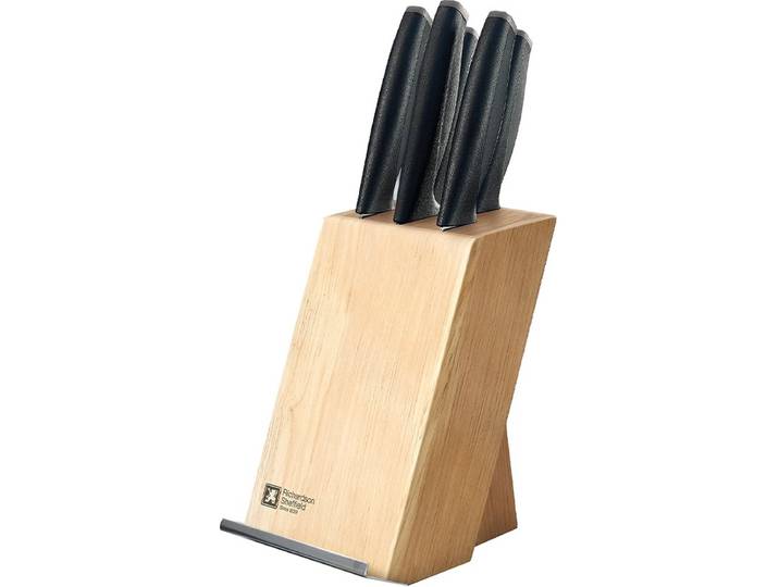 Richardson Sheffield Advantage – 5-delig Messenblok – Inclusief Tablet-/Kookboekhouder – Naturel Hout