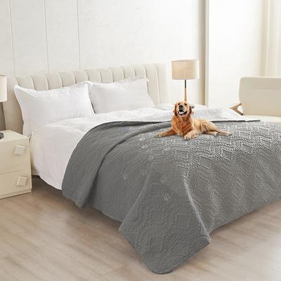 Shop Station Waterproof Dog Bed Cover Non Slip Pet Furniture Protector Blanket For Beds & Couches gray 30x70in