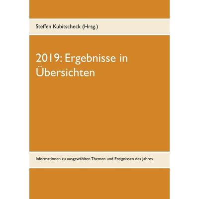 2019: Ergebnisse in Übersichten, Taschenbuch von , BoD – Books on Demand, 978-3-7494-8083-8