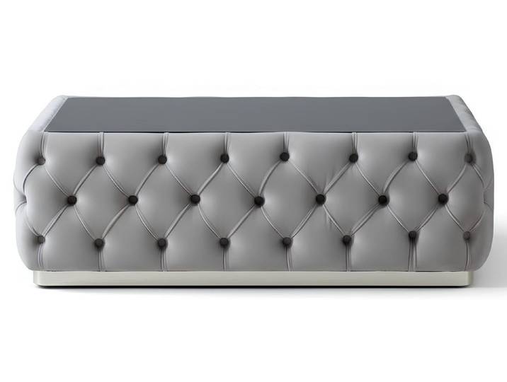 JVmoebel Couchtisch Couchttisch Moderner Stil Farbe Beige Weich Velours Design Neu