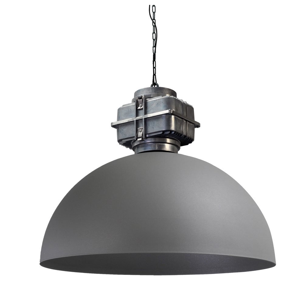 Industria Concrete 80 Masterlight - Industriële hanglamp in grijs metaal
