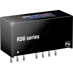 RS6-2412S - DC/DC-Wandler RS6, 18-36 Vin, Single, 12 Vout, 500 mA, SIP8