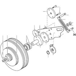 PROXXON 24400-01-36 Bolzen für Drehmaschine PD400