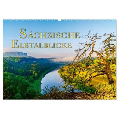 Sächsische Elbtalblicke (Wandkalender 2026 DIN A2 quer), CALVENDO Monatskalender