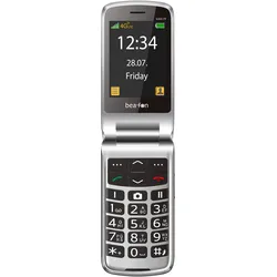 Bea-Fon SL645 LTE schwarz-silber (2.80", 1.30 Mpx), Tastenhandy, Schwarz, Silber