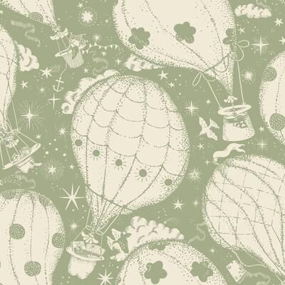 York Wallcoverings Ballongerna Dark Blue Wallpaper
