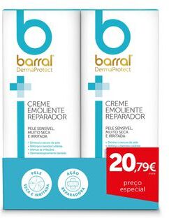 Barral Pack Creme Emoliente Reparador DermaProtect 1 un