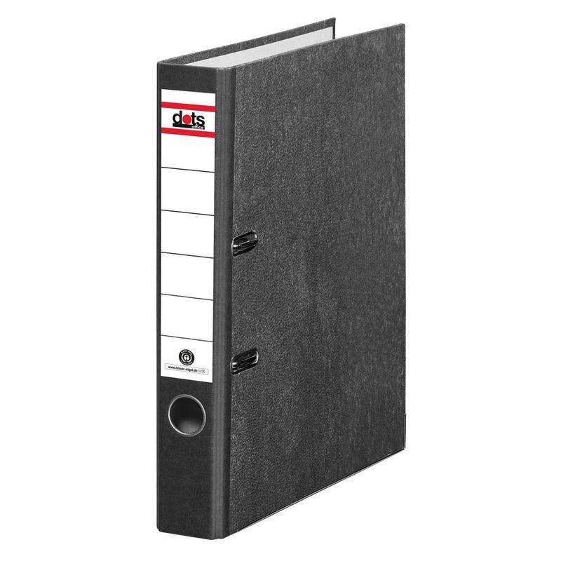 dots Ordner Rückenbreite 5 cm DIN A4 Karton schwarz marmoriert 624454
