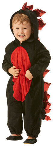 Kinder-Overall "Drache", schwarz/rot