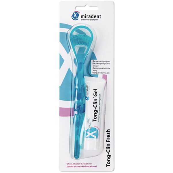 Miradent Tong-Clin fresh Zungenreinigungsset 1 St Kombipackung