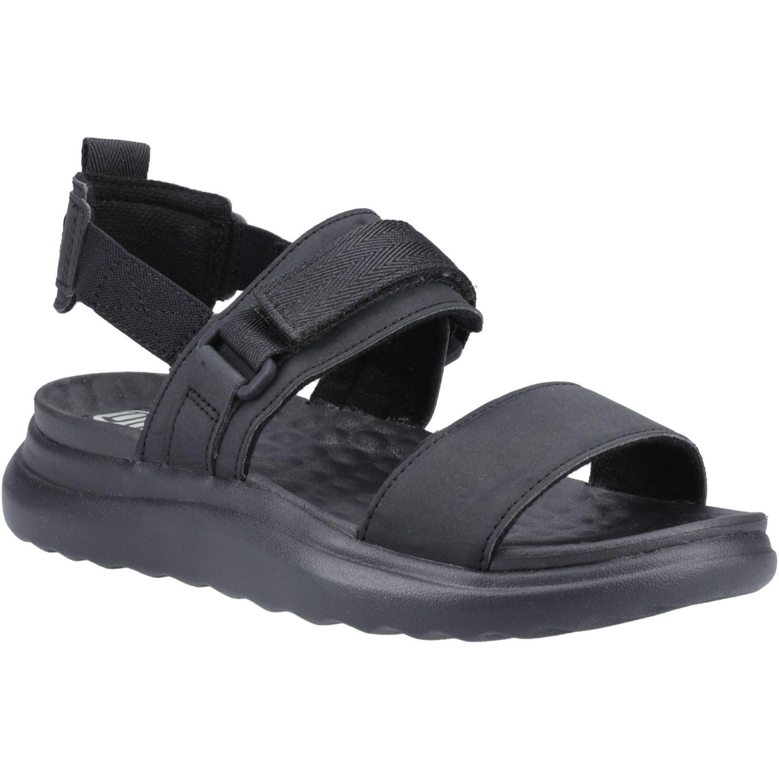 HEYDUDE Collins Mono Sport Textiel Dames Sandalen Zwart