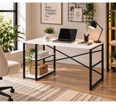 Furnia Weston Modern Industrial Writing Desk