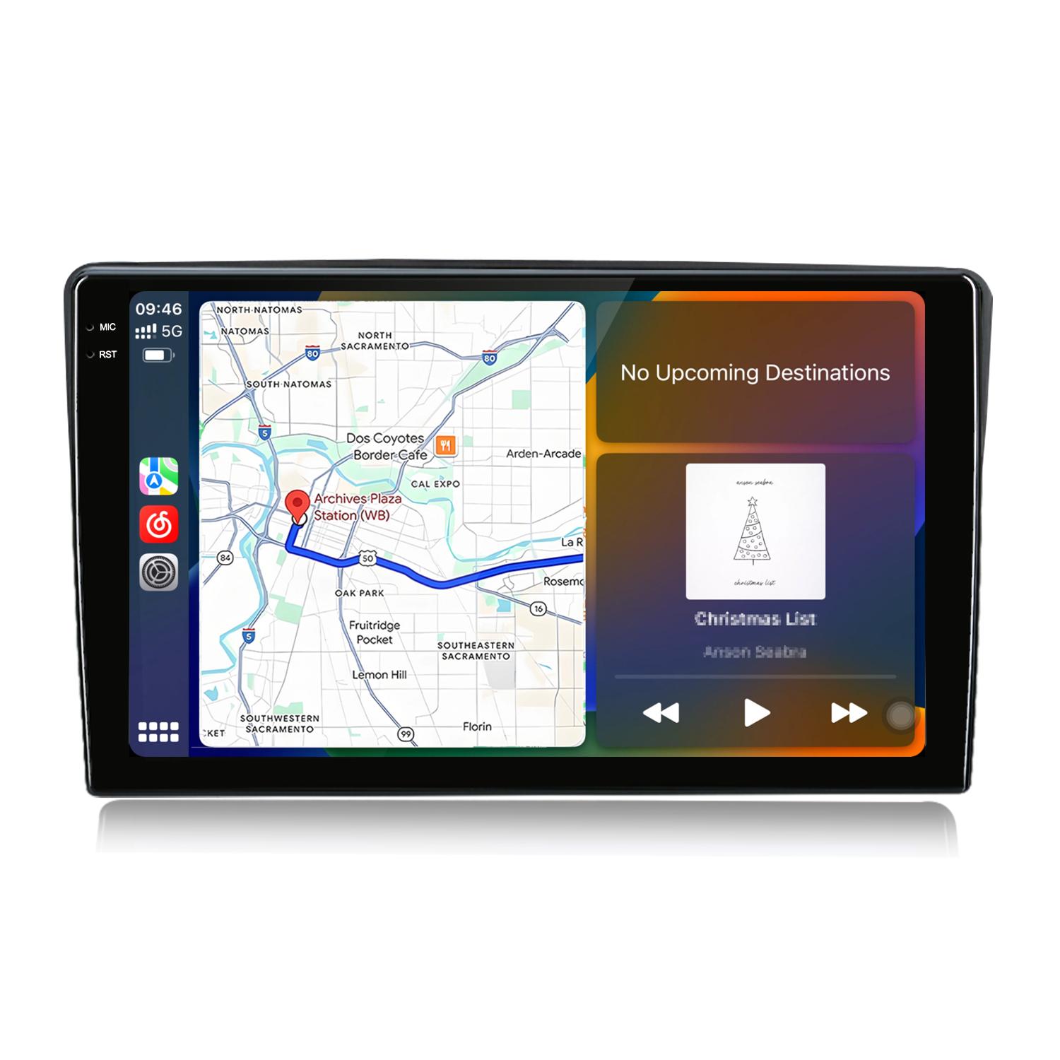 Autoradio für Citroen C5 2008-2017 Navigation GPS 10.36 Zoll 2K Wireless CarPlay Android Auto WIFI 4G bluetooth 6+128GB