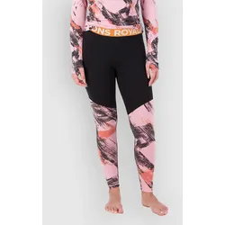 Mons Royale Merino Cascade Flex Legging Funktionshose paintbrush pink / black Gr. M