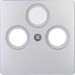 Kopp 335020188 PARIS - Antennen-Abdeckung TV/RF/SAT, Farbe: silber