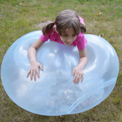 Playful Picks Amazing XL Indestructible Bubble Ball Perfect Birthday Gift For Kids, Durable & Fun Balloon Toy Blue 80cm
