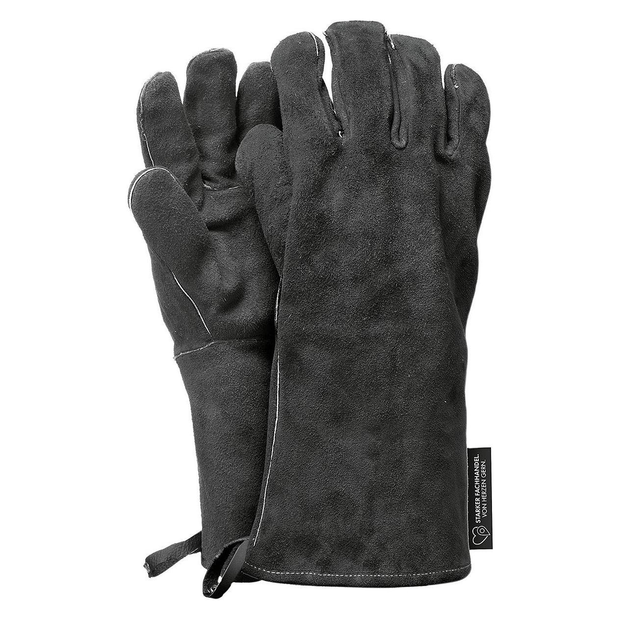 Feuermeister Grillhandschuh Starker Fachhandel Leder grösse 10 schwarz 1Paar (Leder) (FEUERMEISTER)
