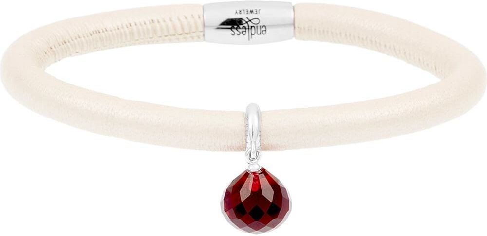 Bracelet Endless En Cuir Et Charm'S En Argent 925/1000 Femme