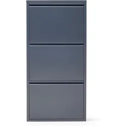 Arga Home Schuhkipper mit 3 klappen aus Metall, ca. 15 x 50 x 103,5 cm