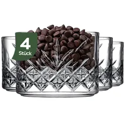 Pasabahce Timeless Stapelbare Glasschale 235 ml (7 3/4 oz) - 4-teiliges Set
