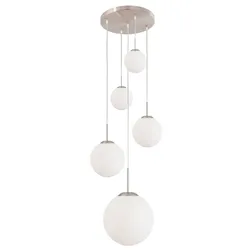 Steinhauer Pendelleuchte Bollique Alu, Eisen, Stahl & Metall Weiß