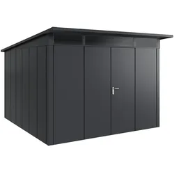 Hörmann Metall-Gerätehaus "Juno" mit Pultdach, JPD14 - Design, 310 x 310 cm (B x T),anthrazit,