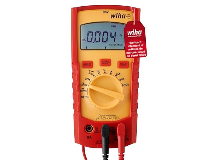 Wiha 361545215000 Multimètre numérique CAT III 1000 V\, CAT IV 600 V