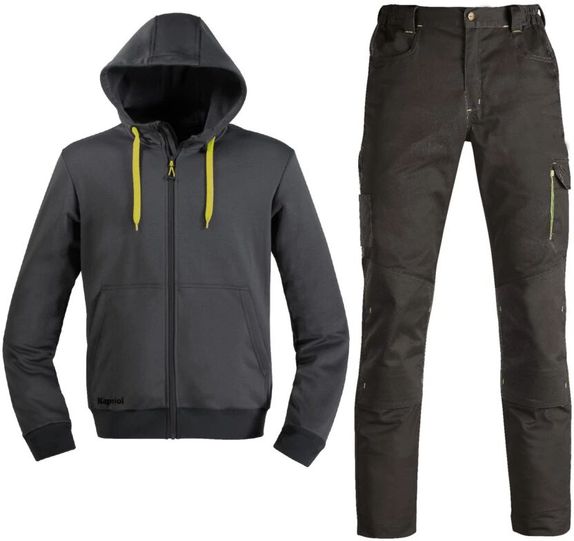 Kapriol KIT PANTALONE E FELPA NERO M
