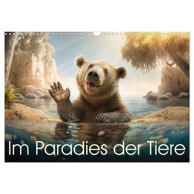 Im Paradies der Tiere (Wandkalender 2027 DIN A3 quer), CALVENDO Monatskalender