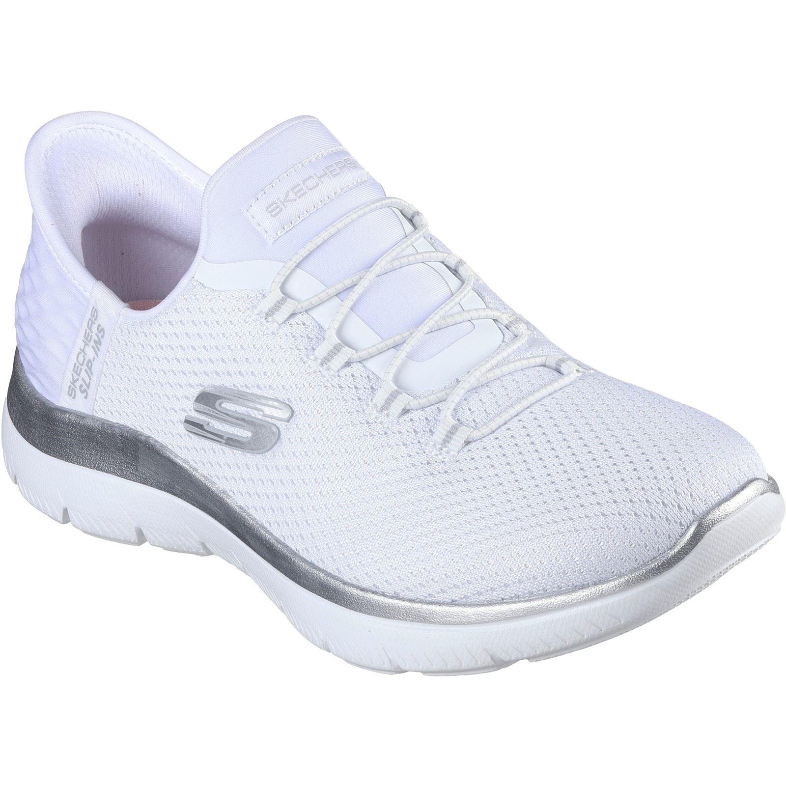 Skechers Summits Diamond Dream Textile Damen Sneakers Weiß/Silber