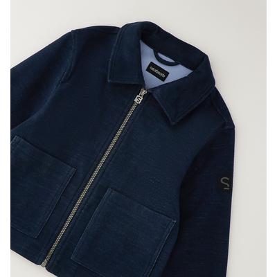 Outdoorjacke SARABANDA "BABY BOY JACKET", Jungen, Gr. 122, blau (navy), 94% Polyester, 5% Viskose, 1% Elastan, Jacken Outdoorjacke