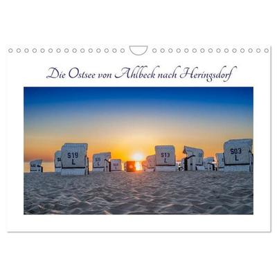 Die Ostsee von Ahlbeck nach Heringsdorf (Wandkalender 2027 DIN A4 quer), CALVENDO Monatskalender