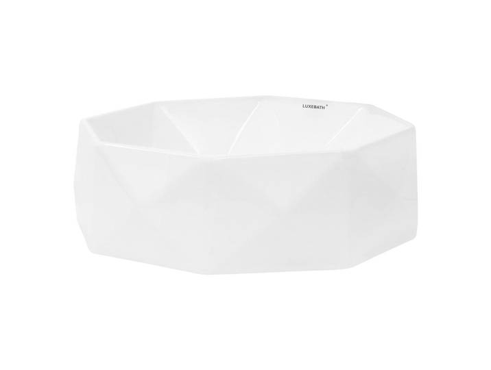 Ml-Design Waschbecken, Weiß, Keramik, 42x13.5x42 cm, Badezimmer, Waschbecken & Armaturen, Waschbecken