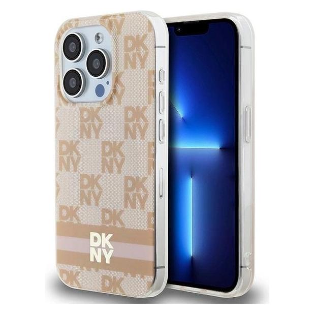 DKNY DKHMP13LHCPTSP iPhone 13 Pro / 13 6.1" różowy/pink hardcase IML Checkered Mono Pattern & Printe (Apple iPhone 13, Apple iPhone 13 Pro) (1714462325)