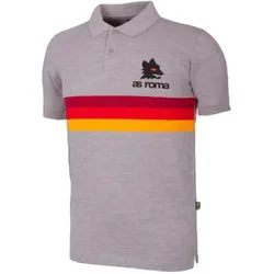 AS Roma, Unisex, Fussballtrikot, Roma Polo-Shirt (L), Grau