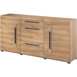 SIDEBOARD TULLIA 180/86/39 cm mit 3 Schubladen und 2 Türen Eichefarben