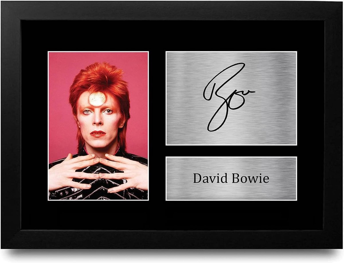 David Bowie Ziggy Stardust Muziekfoto A4 Ingelijst Wanddecoratie