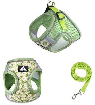 Uplifted Finds Reflective Air Mesh Escape Proof Harness Set light Green xl