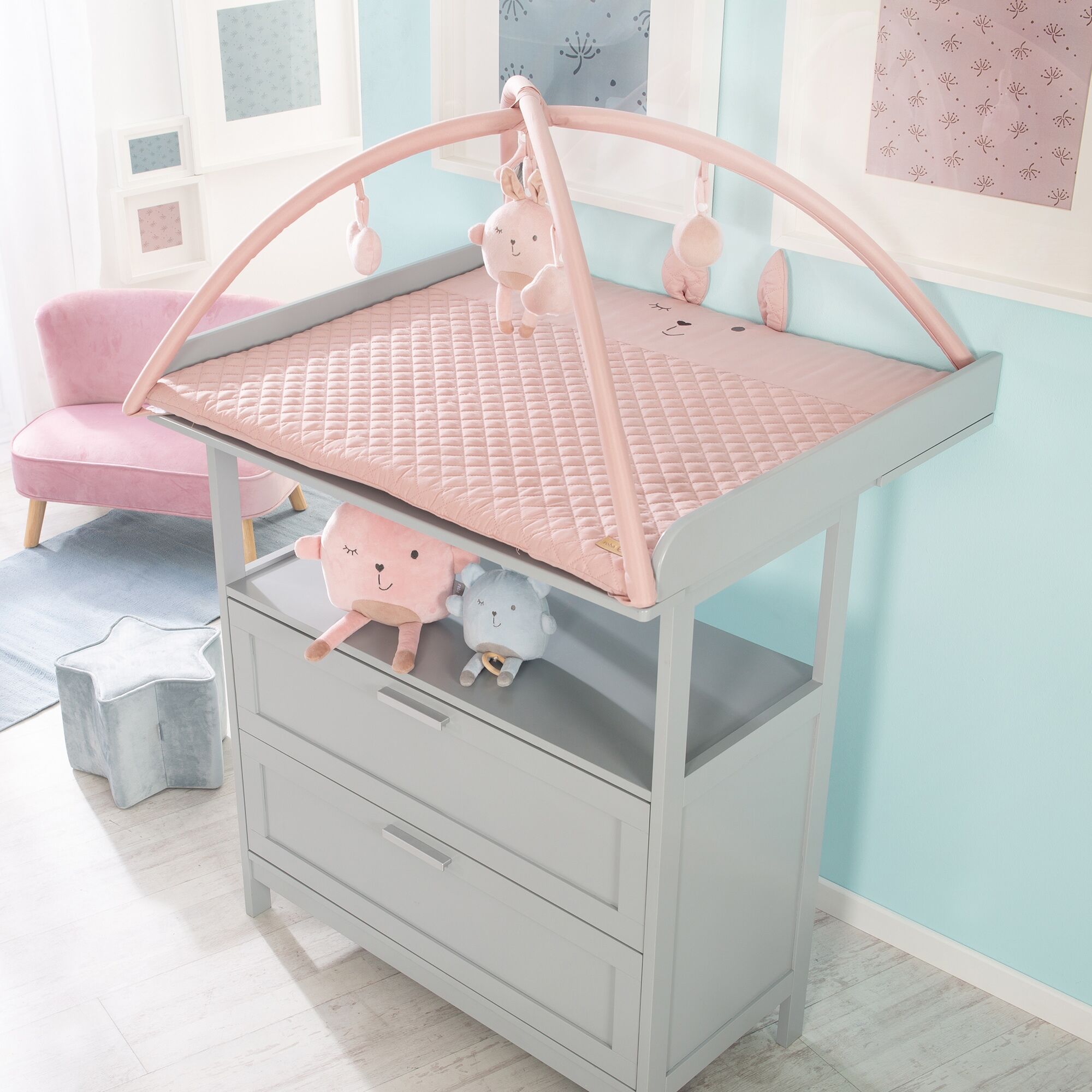 Spielbogen ROBA "Style", rosa (rosa, mauve, mauve), Spielbögen, Kinder, Spielbogen, inkl. 5 Spielelementen