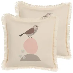 DEKOKISSEN 2er-Set Hellbeige 60/60 cm Wattle