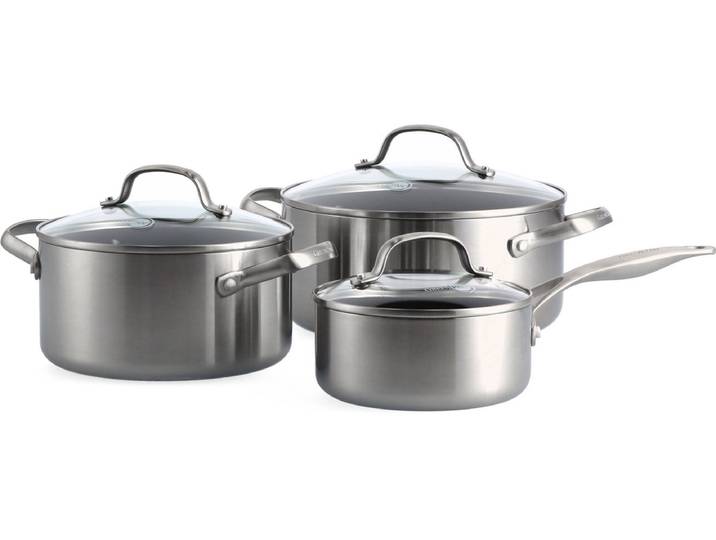 GreenPan Geneva - tri-ply - 3(6) delige pannenset - PFAS-vrij