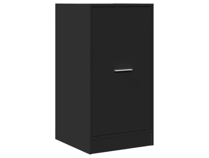 Helloshop26 Apothekerschrank, multifunktional, schwarz, 40 x 41 x 77,5 cm, klassisches Design, aus Holz, schwarz, 02_0050629
