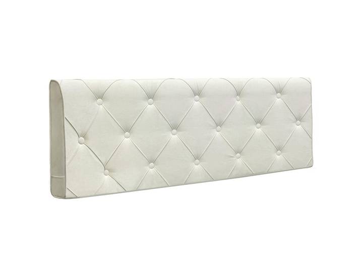 Vercart Kopfteil Quadratisches Raster Wildlederimitat 60*183cm, Beige, Grau, Mode, Rechteckig, 10x60x180 cm, Bett-Kopfteile
