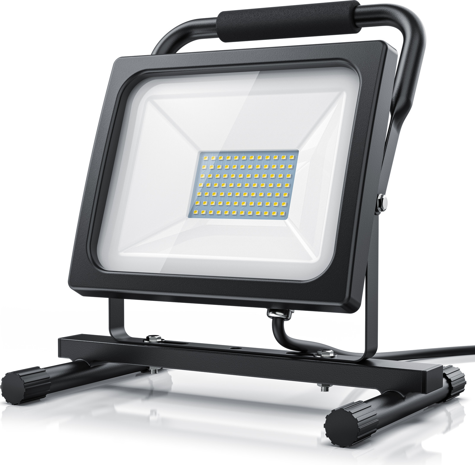 Brandson 60W LED bouwlamp met statief voor professioneel werk en buitenverlichting