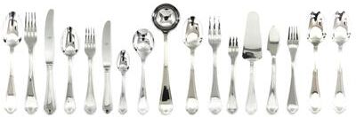Mepra Leonardo Flatware Set - 126 Pieces - Stainless Steel