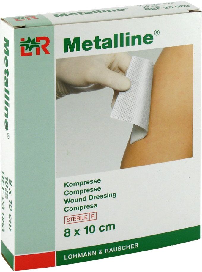 Metalline Kompressen 8x10cm steril 10stk