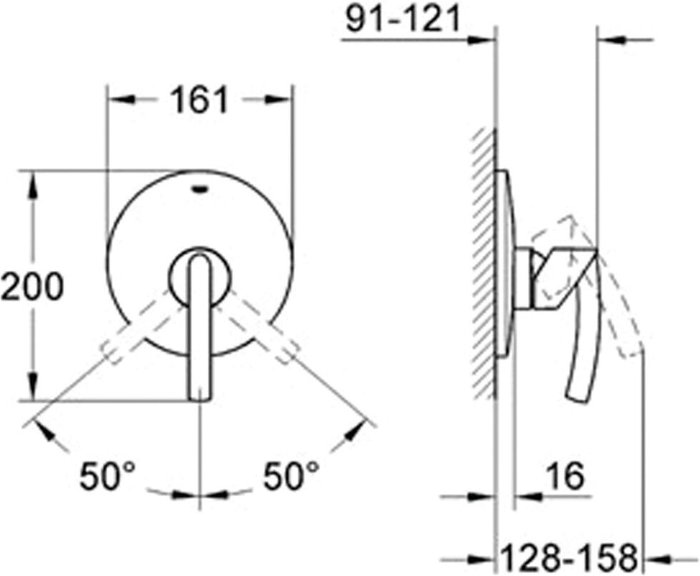 Mitigeur monocommande 1 sortie TENSO chromé GROHE 19051000